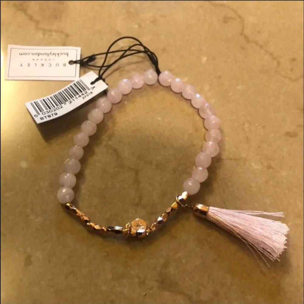 Buckley London Pink Tassel Bracelet